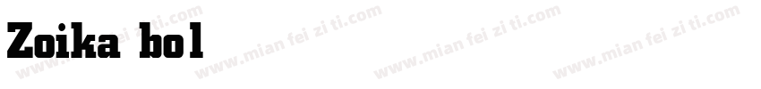 Zoika bold字体转换